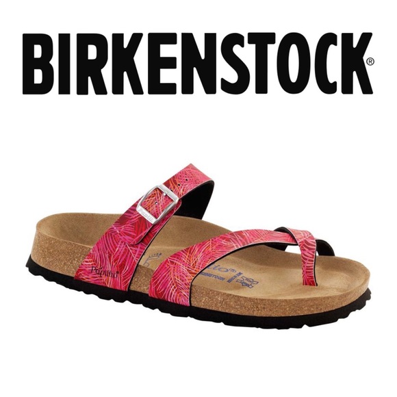 Birkenstock Shoes - NEW BIRKENSTOCK Papillio Tabora in Tropical Leaf Pink Size 39/ 8